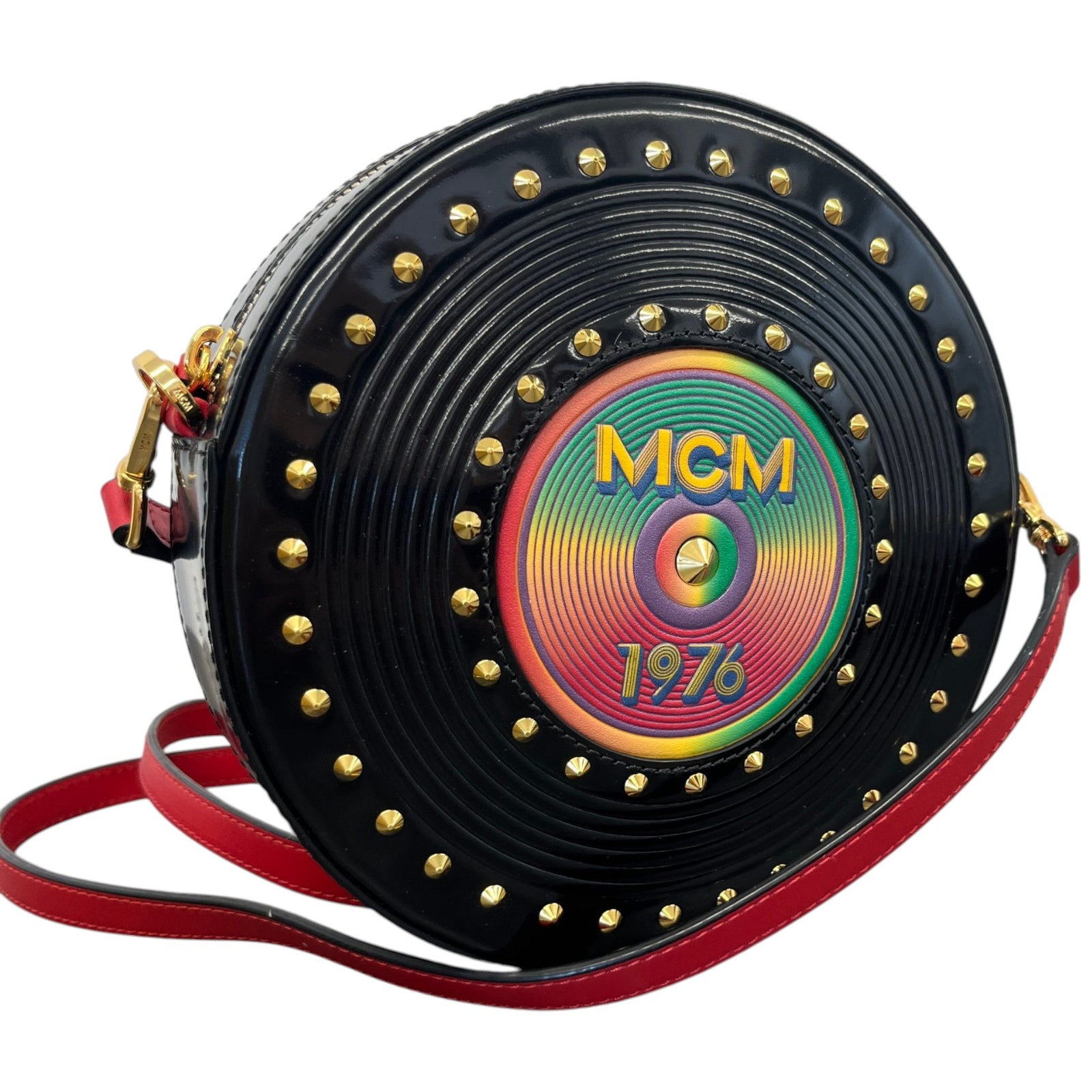 Women's Berlin Cassette Tambourine Handbag Black - Photo 4