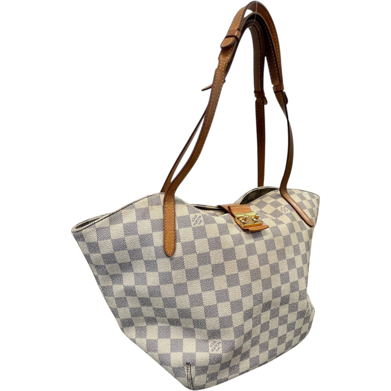 Women's Damier Azur Salina PM Handbag White