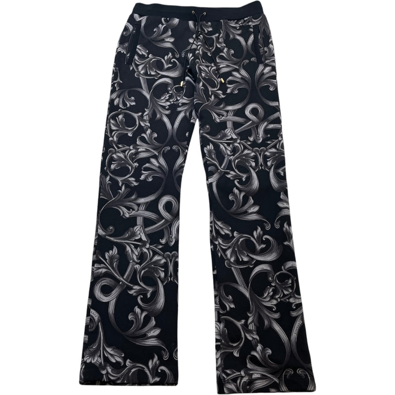 Men's Baroque Print Joggers Charcoal Size M