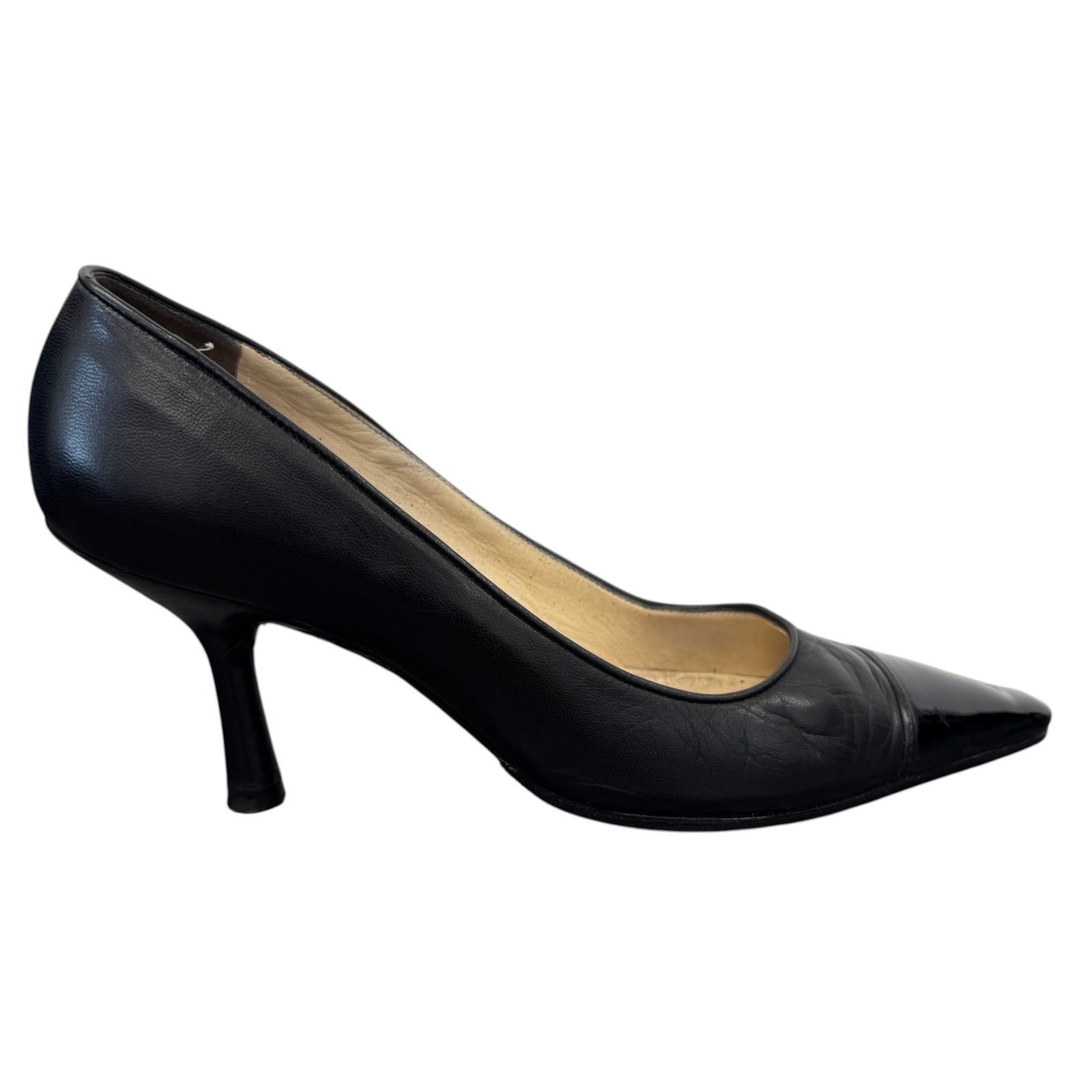 Women's Pointed Kitten Heels Black Size EU 37.5 / UK 4.5 - Photo 1