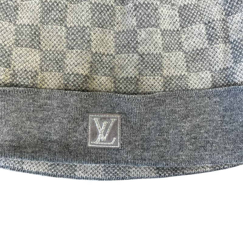 Men's Néo Petit Damier Beanie Hat Grey