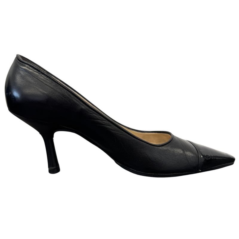 Women's Pointed Kitten Heels Black Size EU 37.5 / UK 4.5
