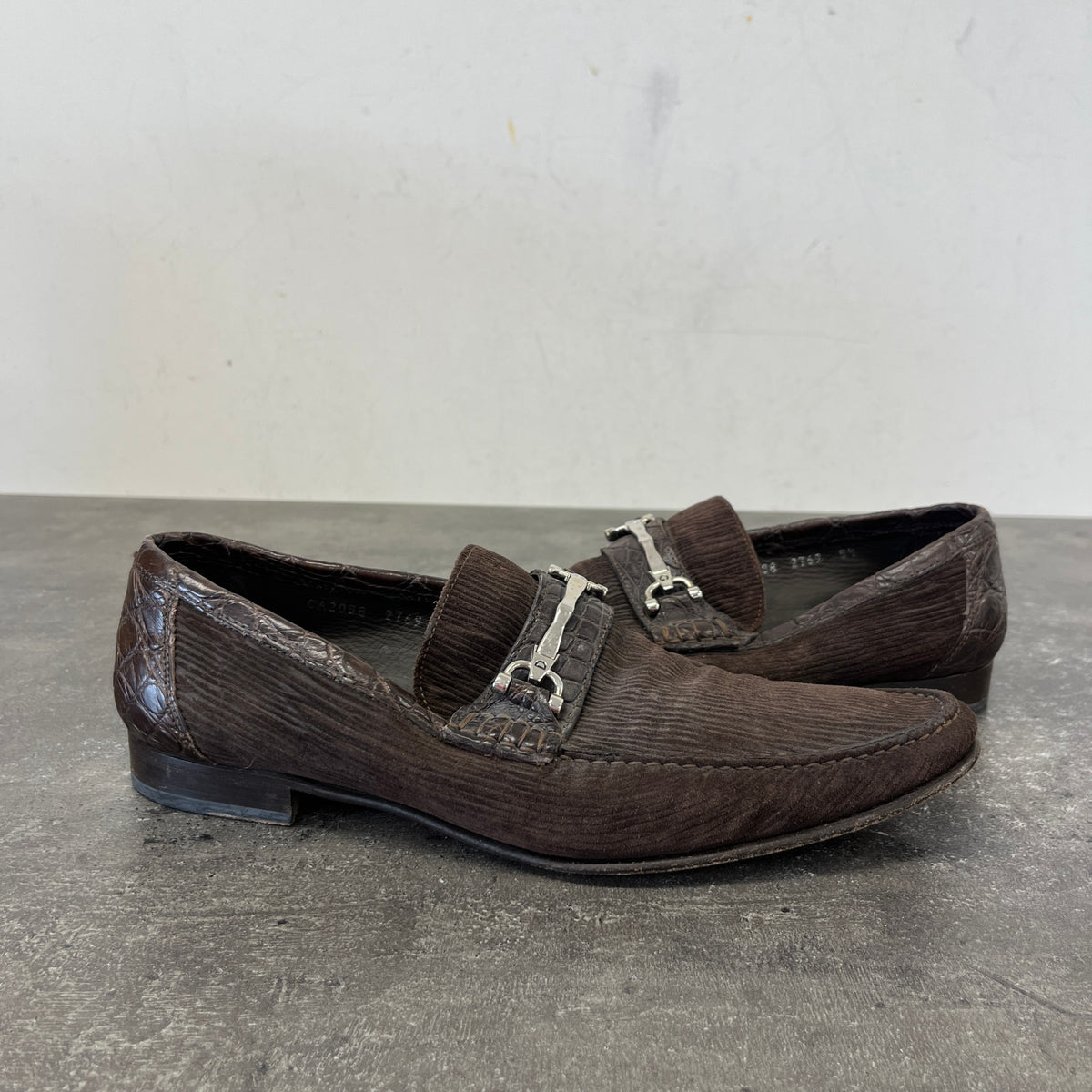 Men's Corduroy Horsebit Loafers Brown Size UK 8.5 / EU 42.5 - Photo 12