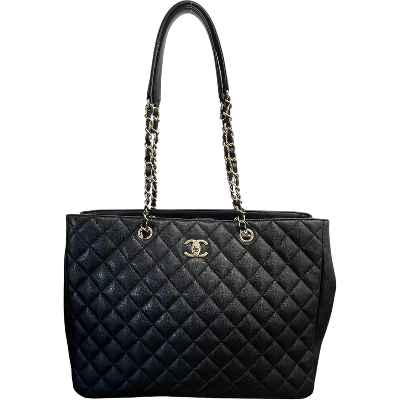 Women's Timeless Cc Shopping Tote Caviar Bag Black