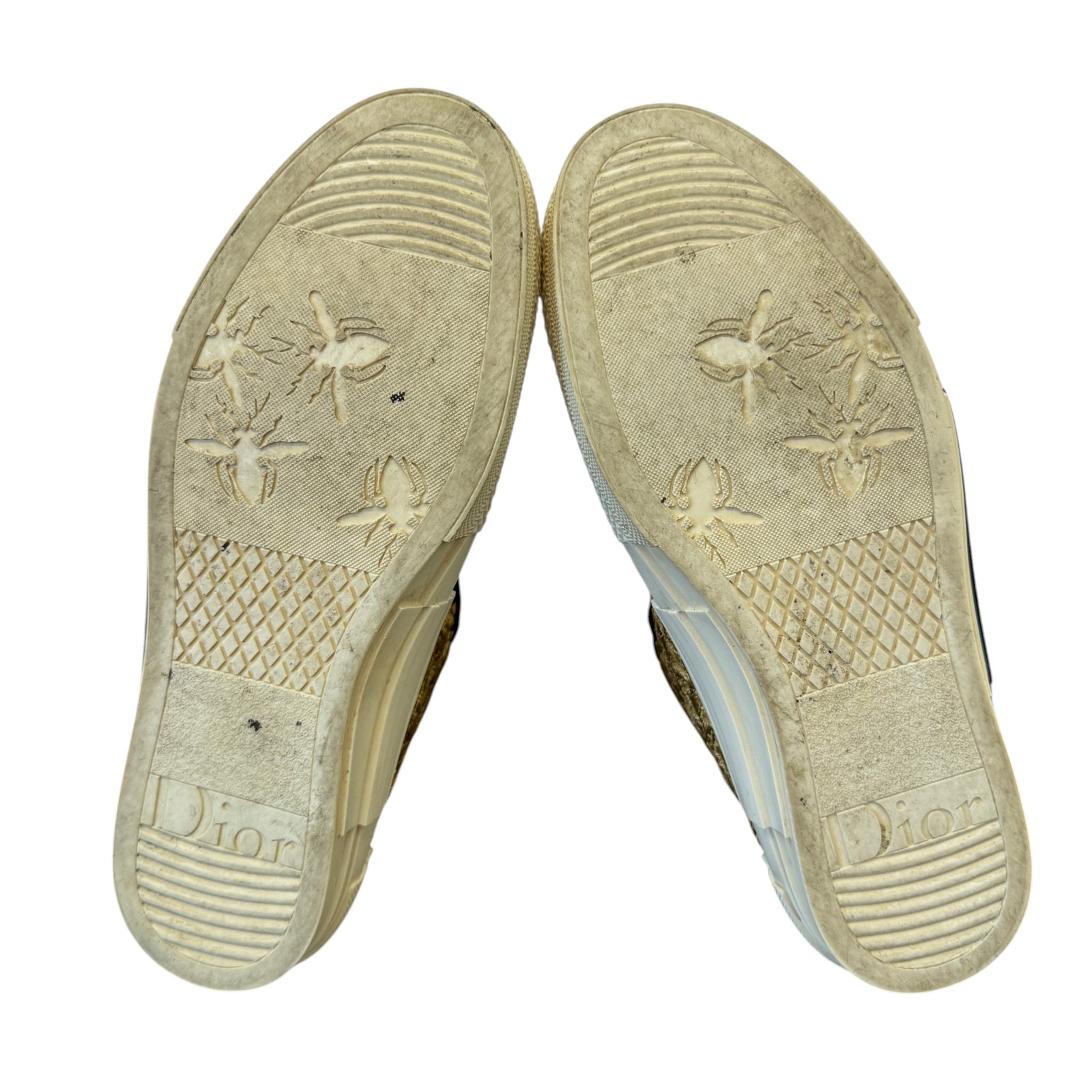 Men's B23 Oblique Cannetille High Trainers Gold Size EU 42 / UK 8 - Photo 9
