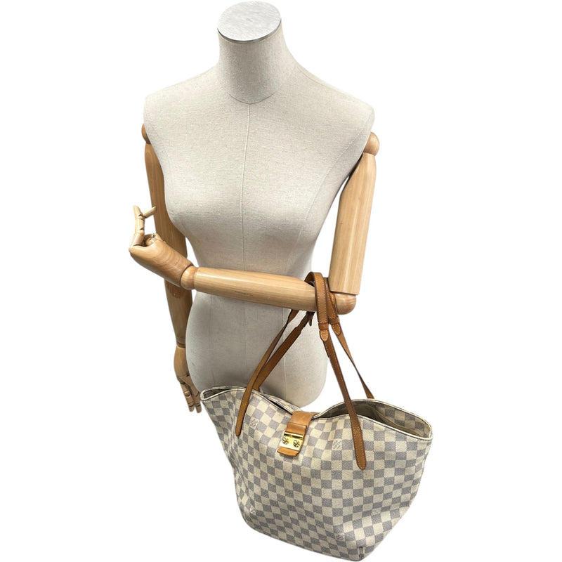Women's Damier Azur Salina PM Handbag White