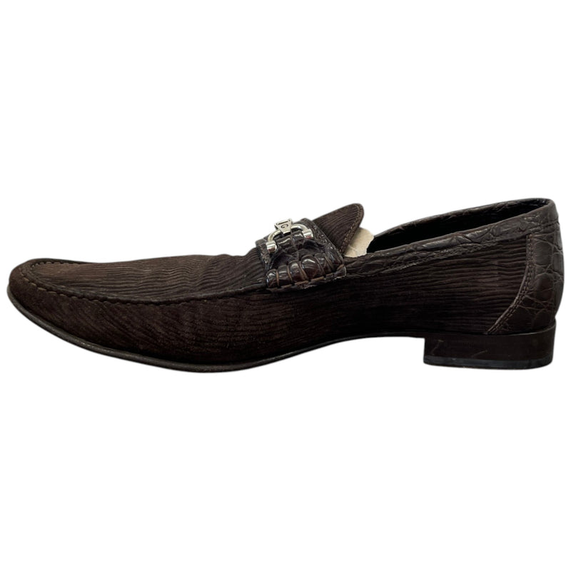 Men's Corduroy Horsebit Loafers Brown Size UK 8.5 / EU 42.5