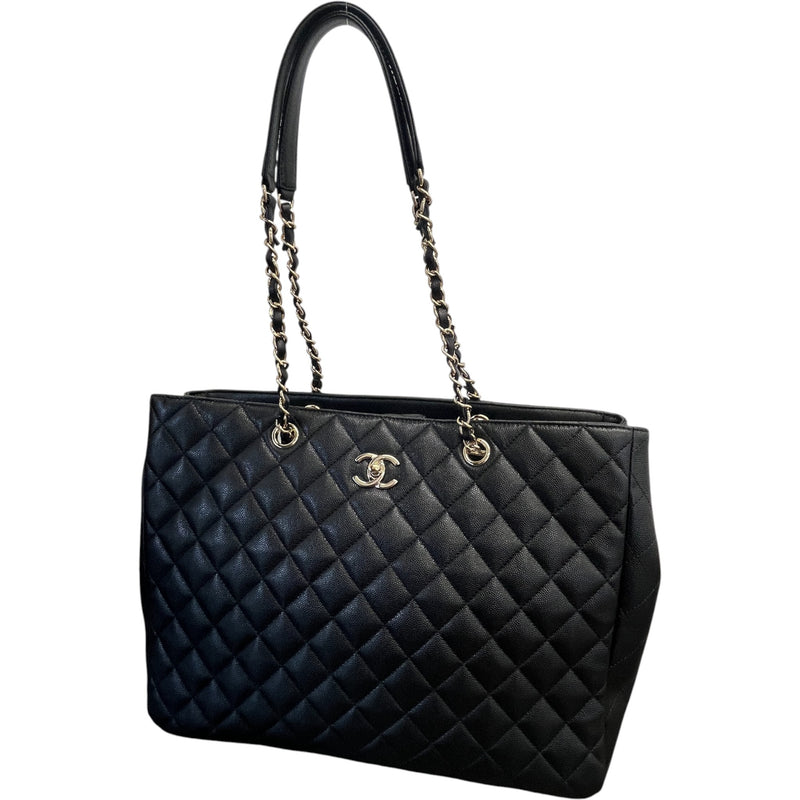 Women's Timeless Cc Shopping Tote Caviar Bag Black