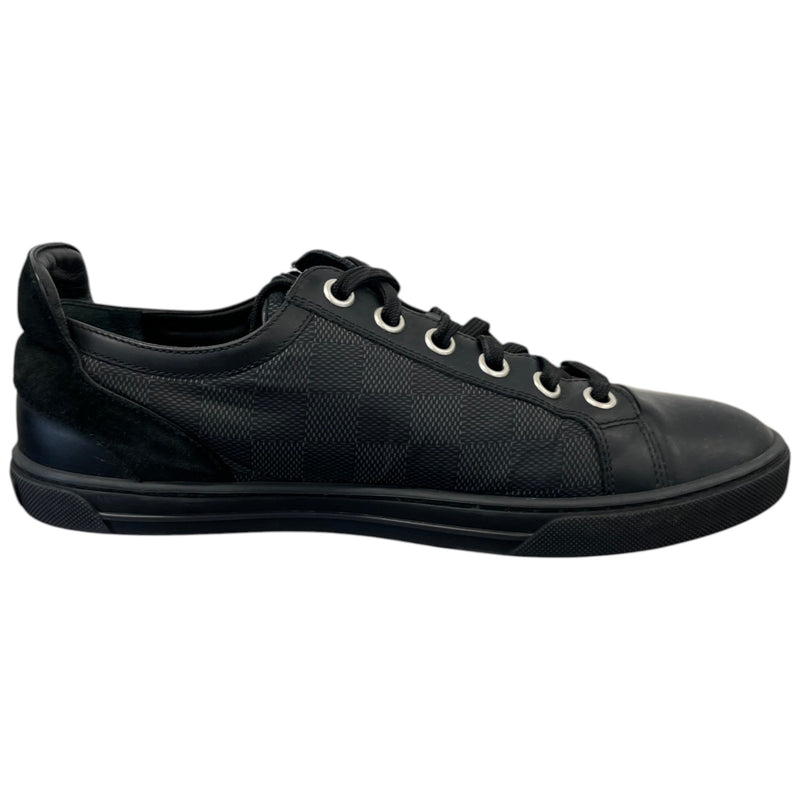 Men's Damier Graphite Zip Up Low Trainers Black Size EU 40 / UK 6