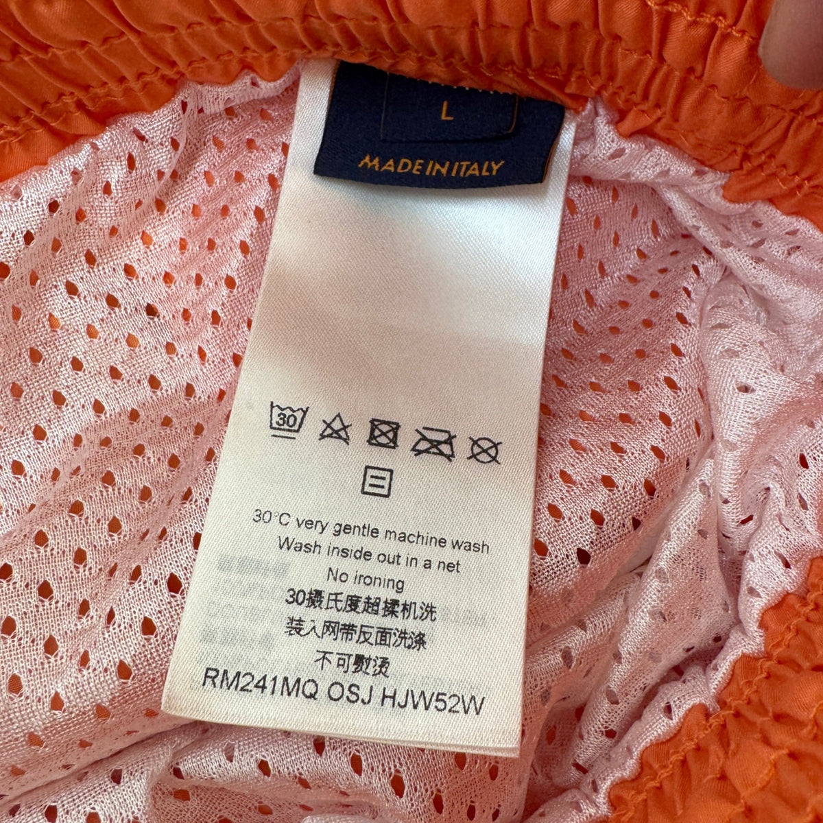 Men's Monogram Swim Shorts Orange Size L / W34 - Photo 6