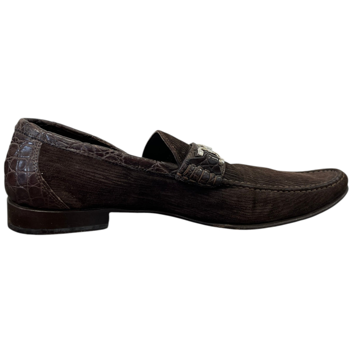 Men's Corduroy Horsebit Loafers Brown Size UK 8.5 / EU 42.5 - Photo 4