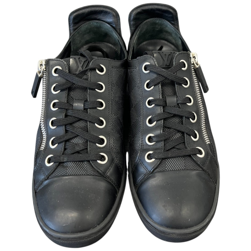 Men's Damier Graphite Zip Up Low Trainers Black Size EU 40 / UK 6