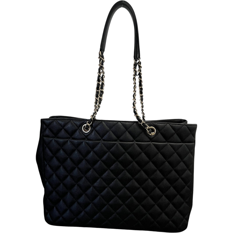 Women's Timeless Cc Shopping Tote Caviar Bag Black