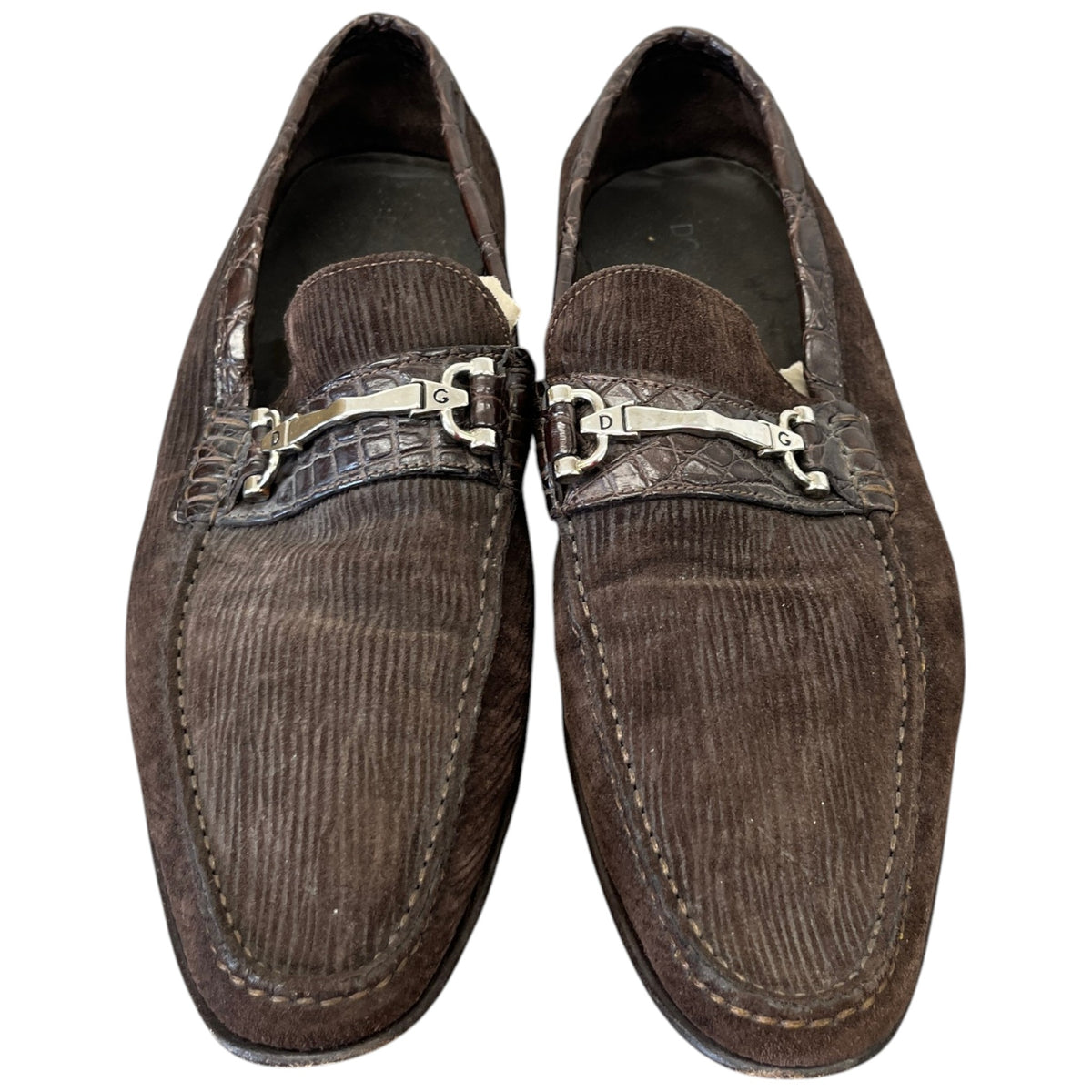 Men's Corduroy Horsebit Loafers Brown Size UK 8.5 / EU 42.5 - Photo 6