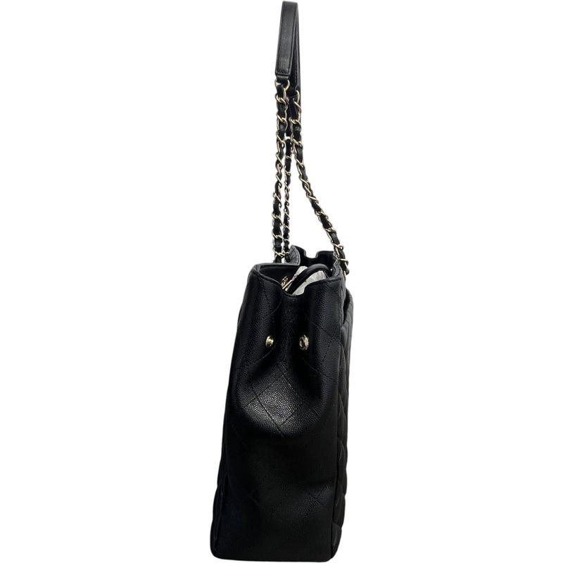 Women's Timeless Cc Shopping Tote Caviar Bag Black