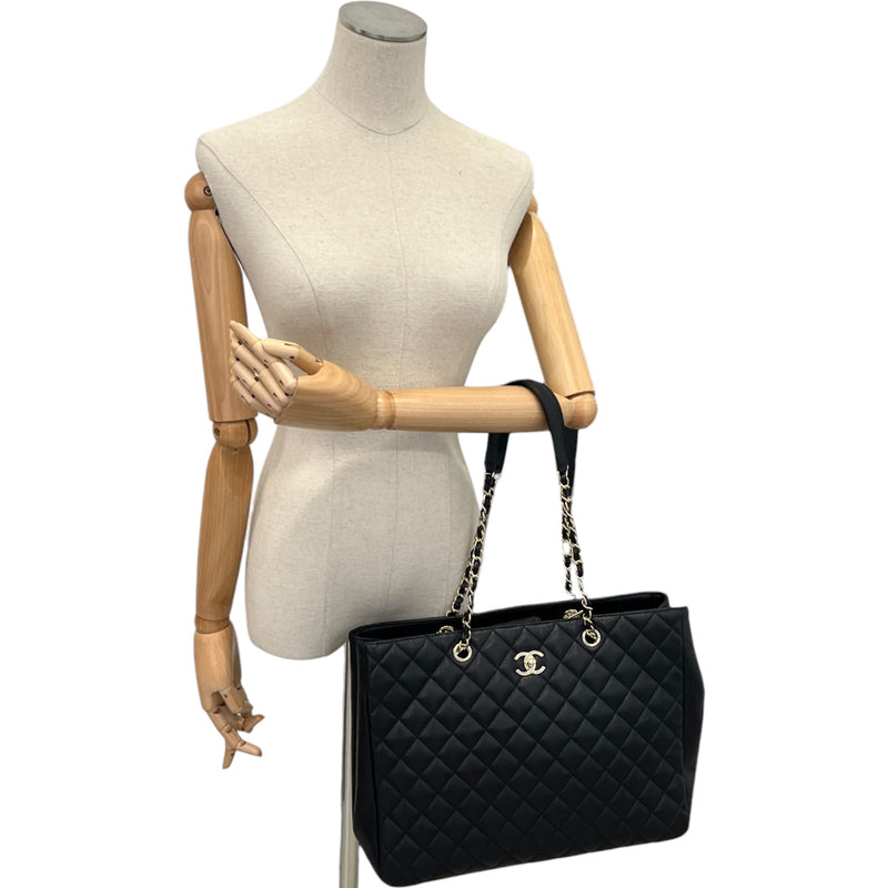 Women's Timeless Cc Shopping Tote Caviar Bag Black