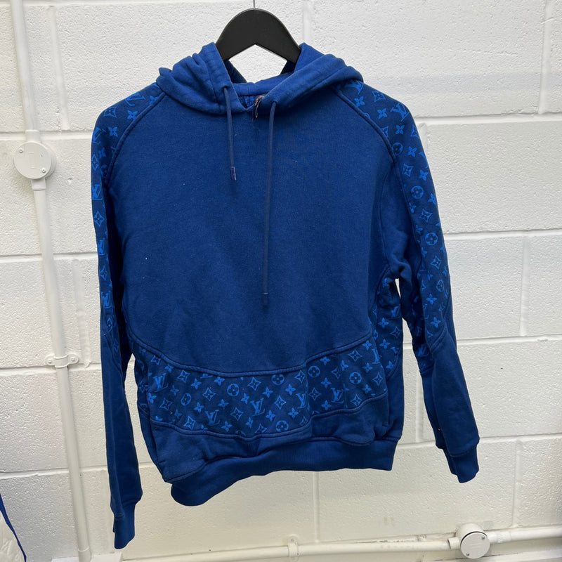 Men's Monogram Hoodie Blue Size S