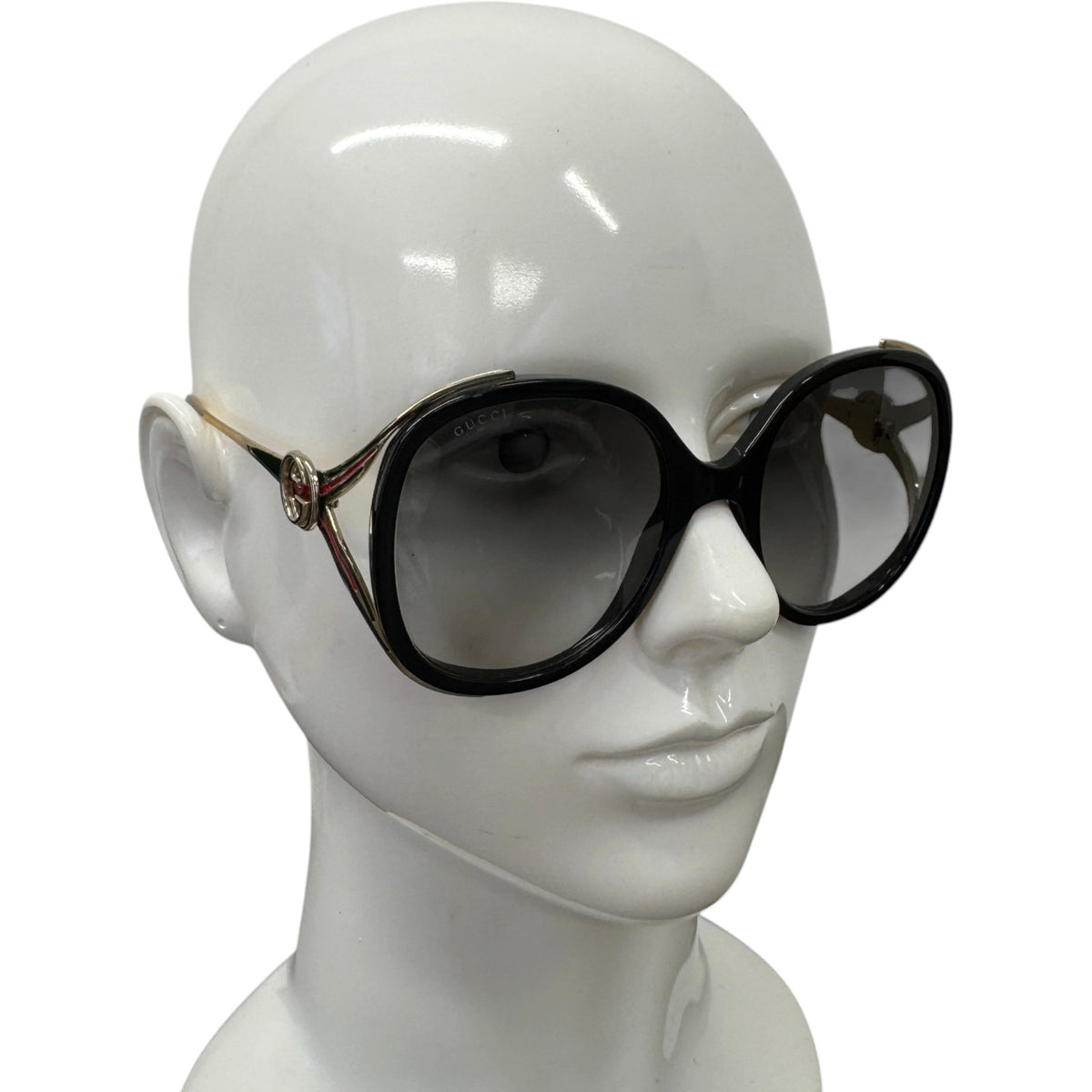 Women's GG0226S Sunglasses Black - Photo 2