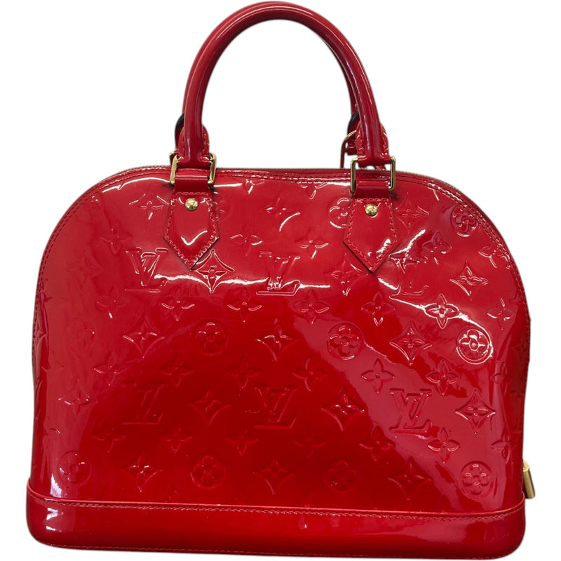 Women's Vernis Leather Alma PM Handbag Red
