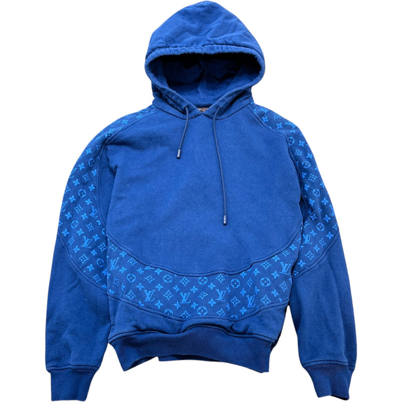 Men's Monogram Hoodie Blue Size S