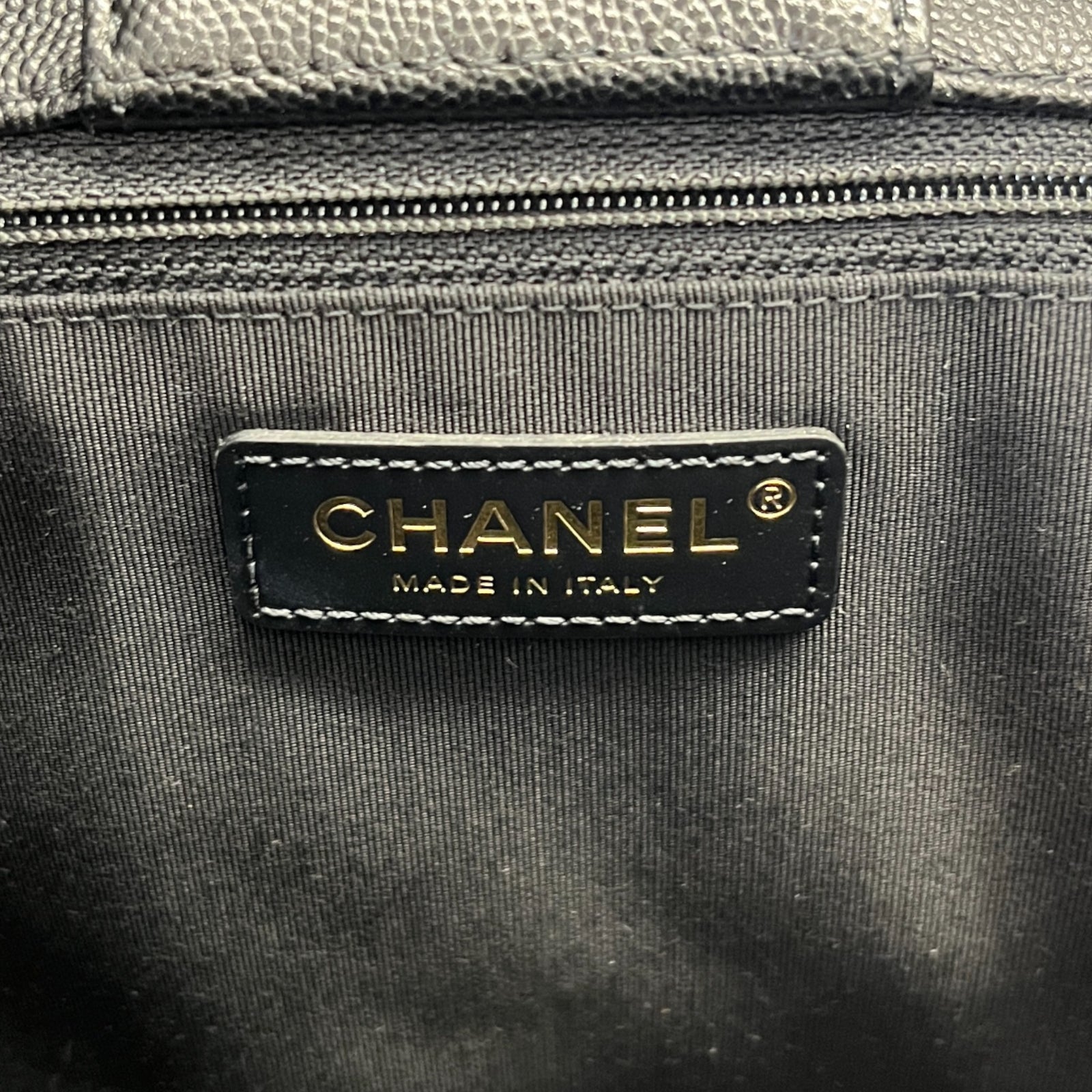 Women's Timeless Cc Shopping Tote Caviar Bag Black - Photo 11