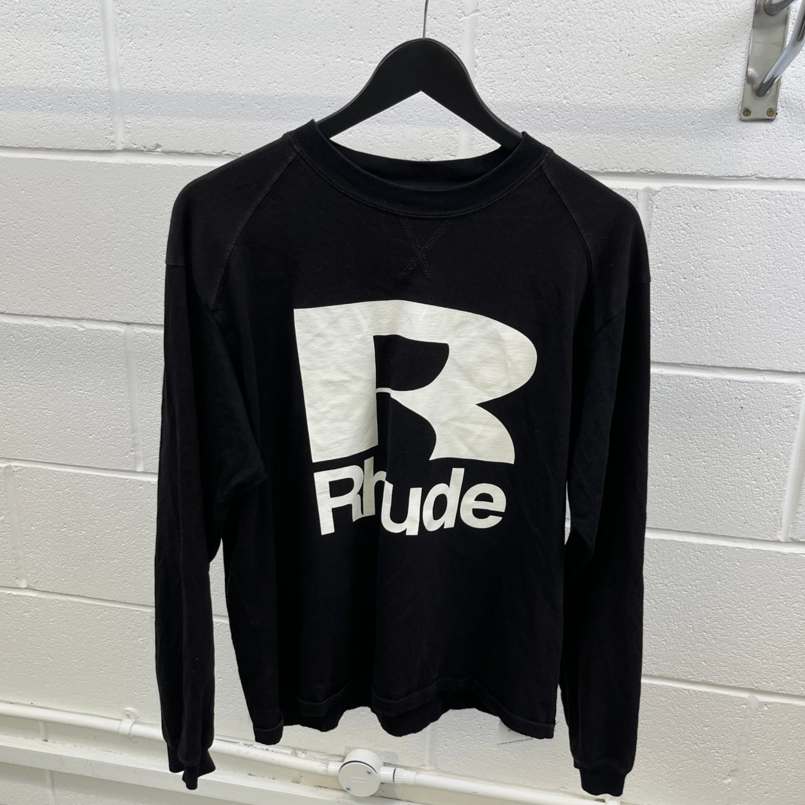 Men's Petrol Long Sleeve T-Shirt Black Size XS - Photo 8