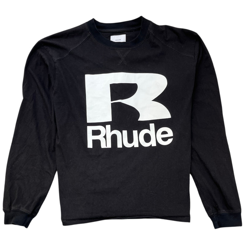 Men's Petrol Long Sleeve T-Shirt Black Size XS