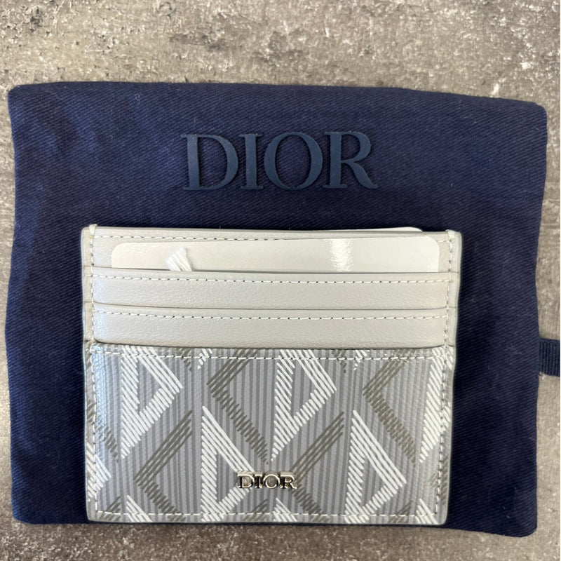 Men's CD Diamond Card Holder Grey
