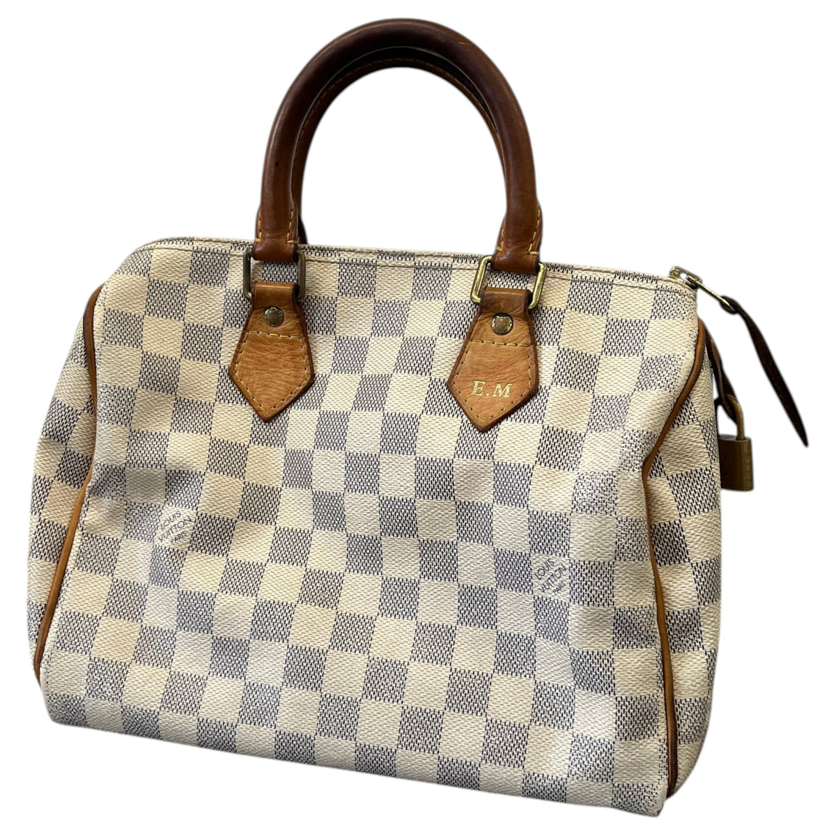Women's Damier Azur Speedy 25 Handbag White - Photo 5