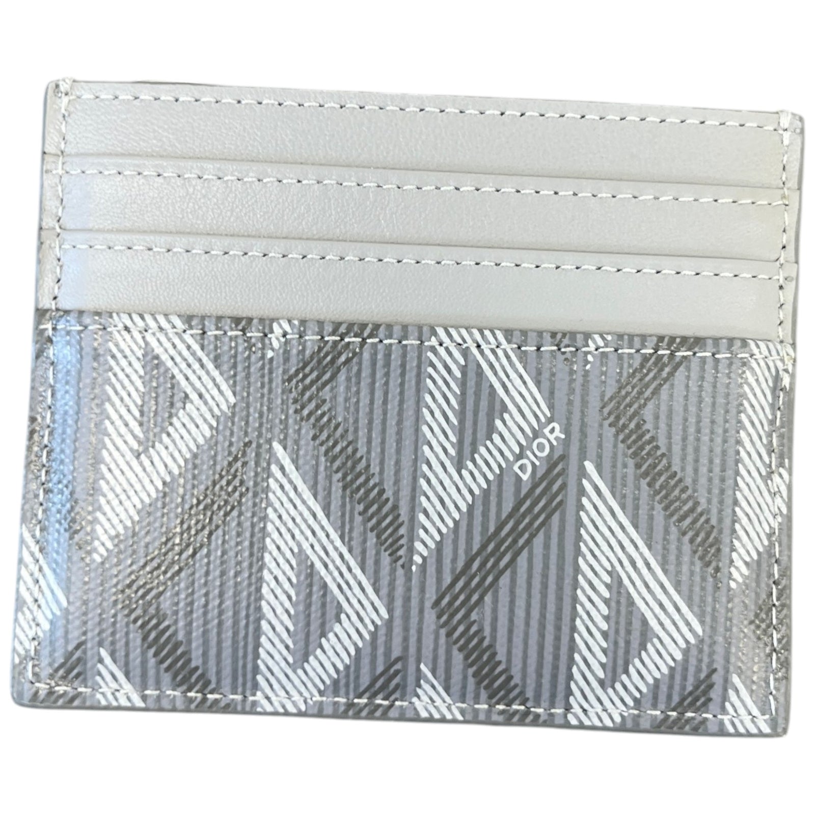 Men's CD Diamond Card Holder Grey - Photo 2