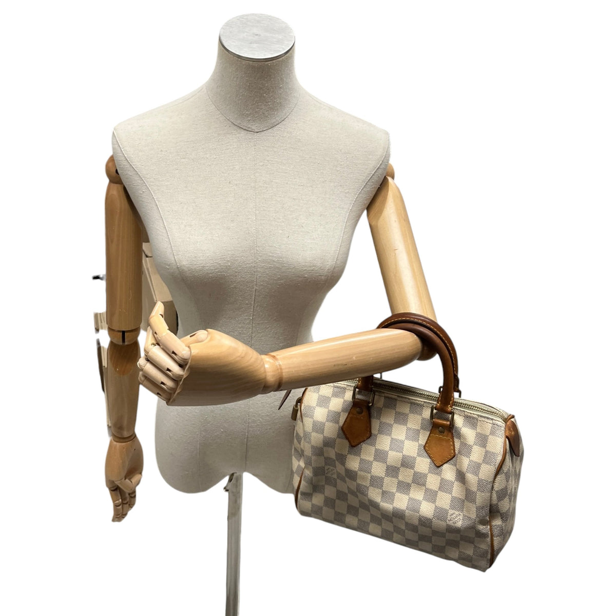 Women's Damier Azur Speedy 25 Handbag White - Photo 2