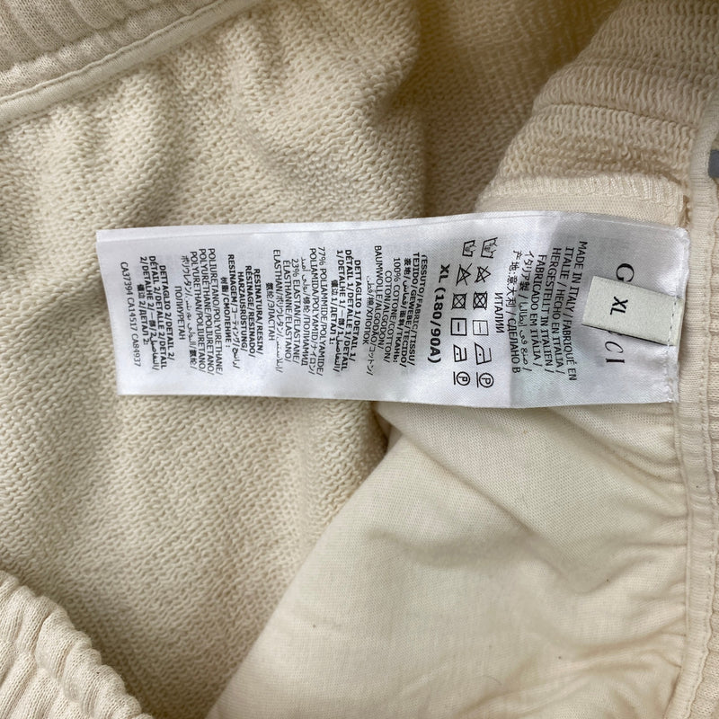 Men's GG Tape Shorts Cream Size XL / W36