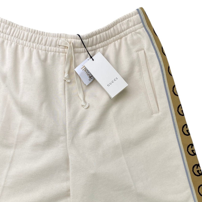 Men's GG Tape Shorts Cream Size XL / W36