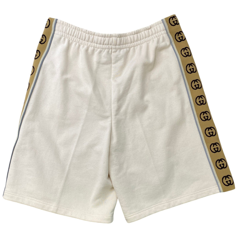 Men's GG Tape Shorts Cream Size XL / W36