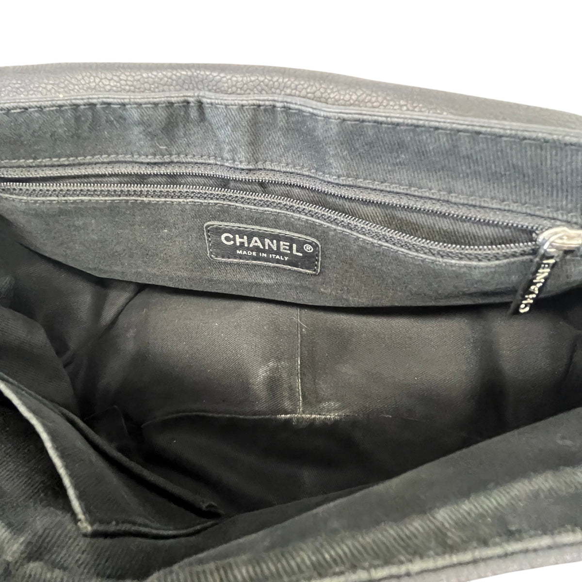 Women's Half Moon Lambskin Leather Flap Handbag Black - Photo 12