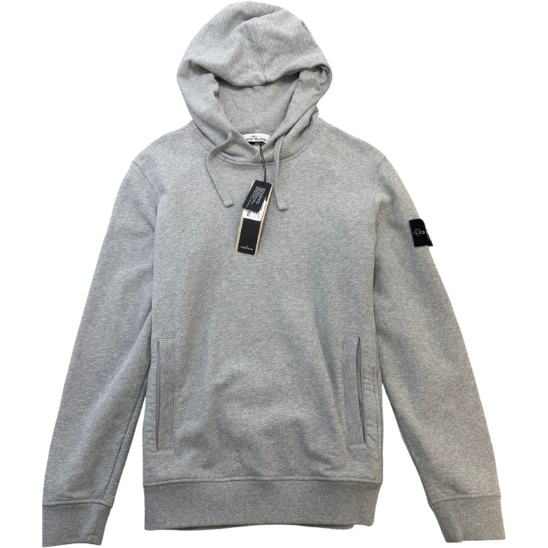 Men's Applique Logo Hoodie Grey Size M