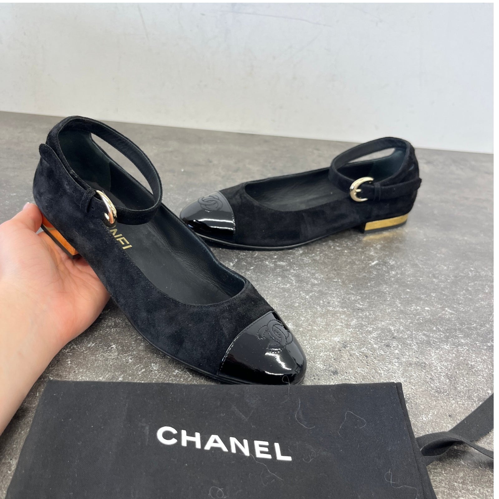 Women's Cc Logo Cap Toe Mules Black Size EU 38 / UK 5 - Photo 12