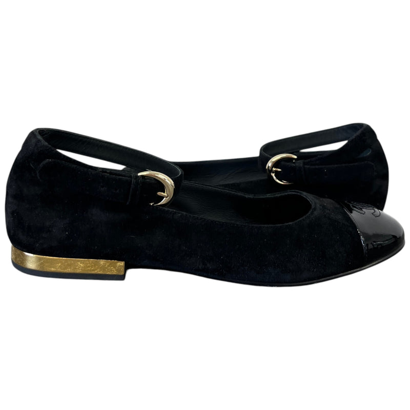 Women's Cc Logo Cap Toe Mules Black Size EU 38 / UK 5