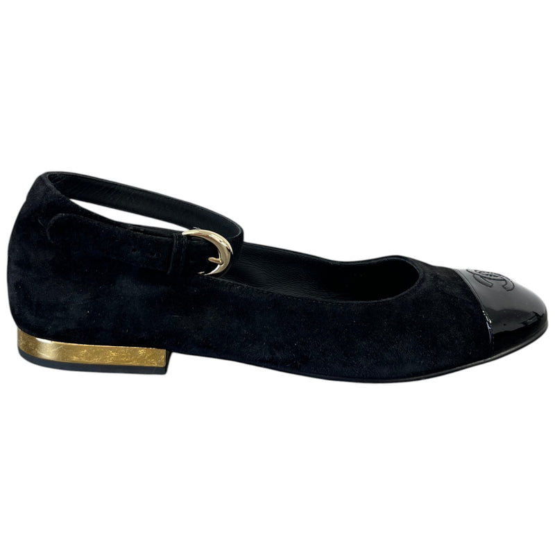 Women's Cc Logo Cap Toe Mules Black Size EU 38 / UK 5