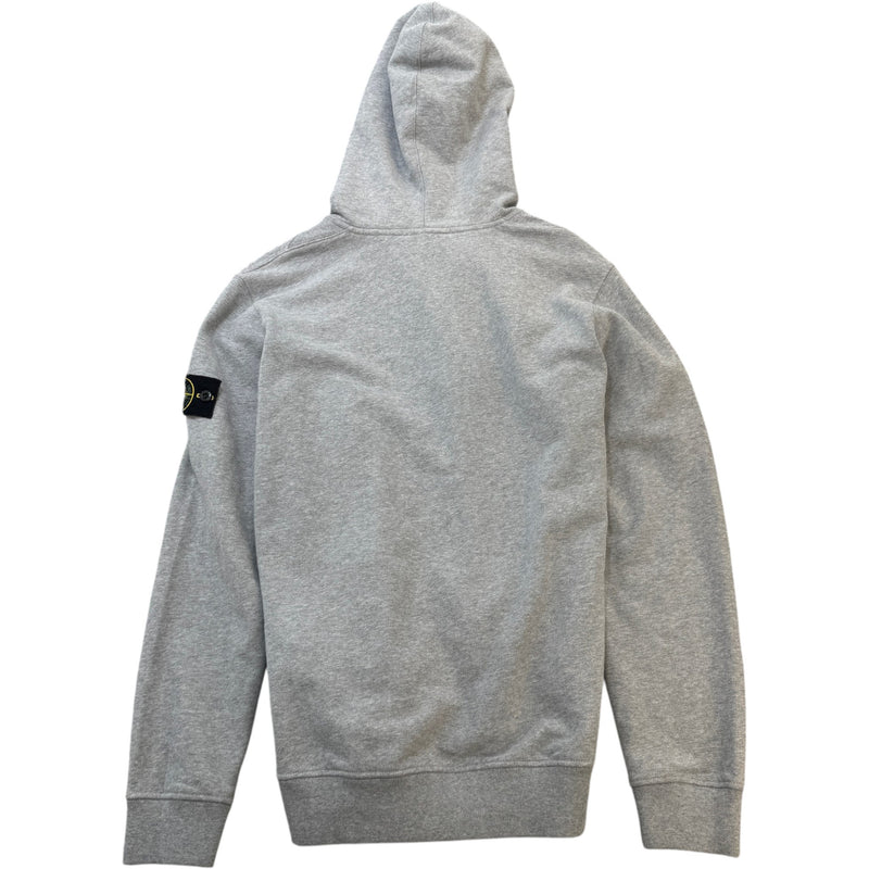 Men's Applique Logo Hoodie Grey Size M