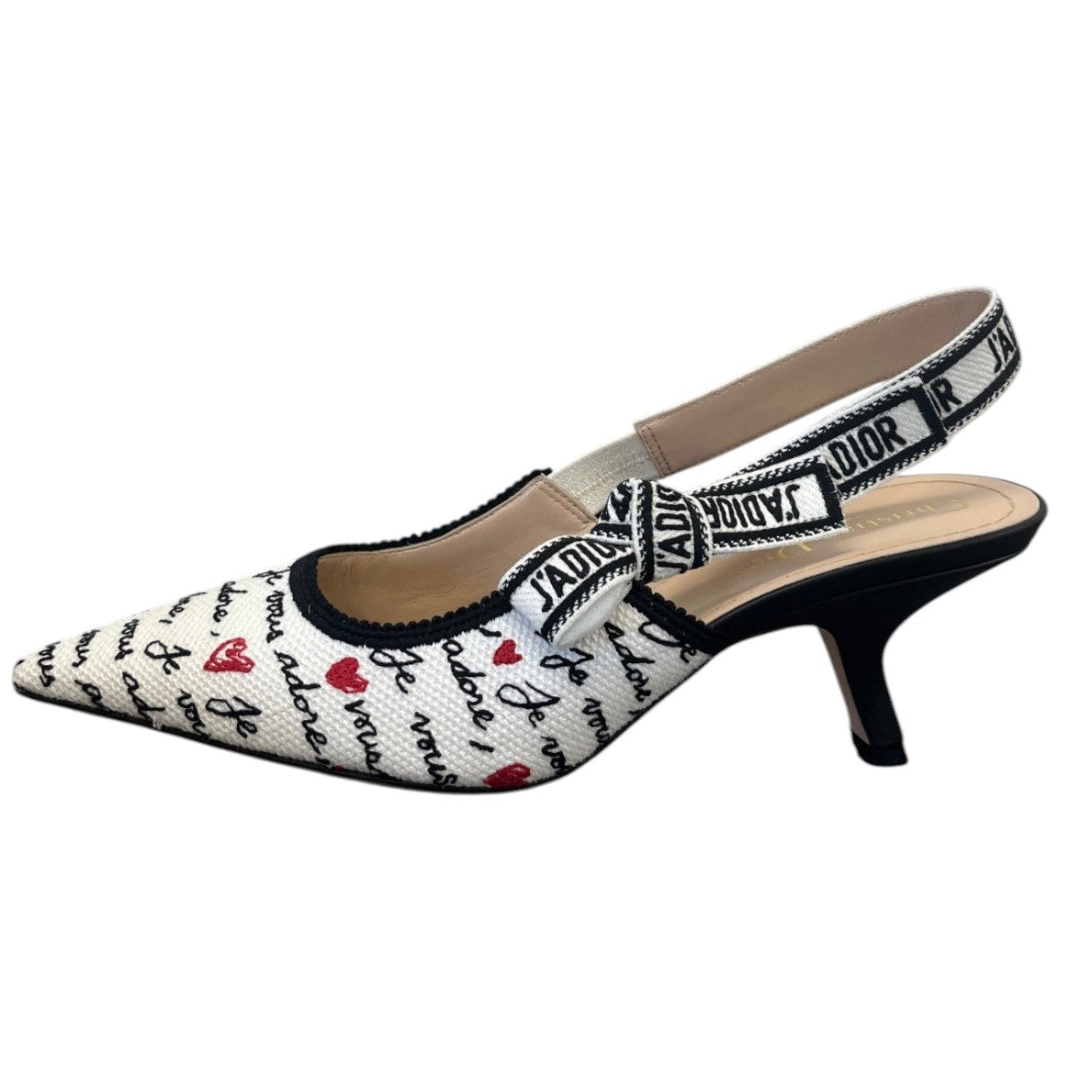 Women's Dioramour J'Adior Slingback Pump Heels Black Size EU 38.5 / UK 5.5 - Photo 2