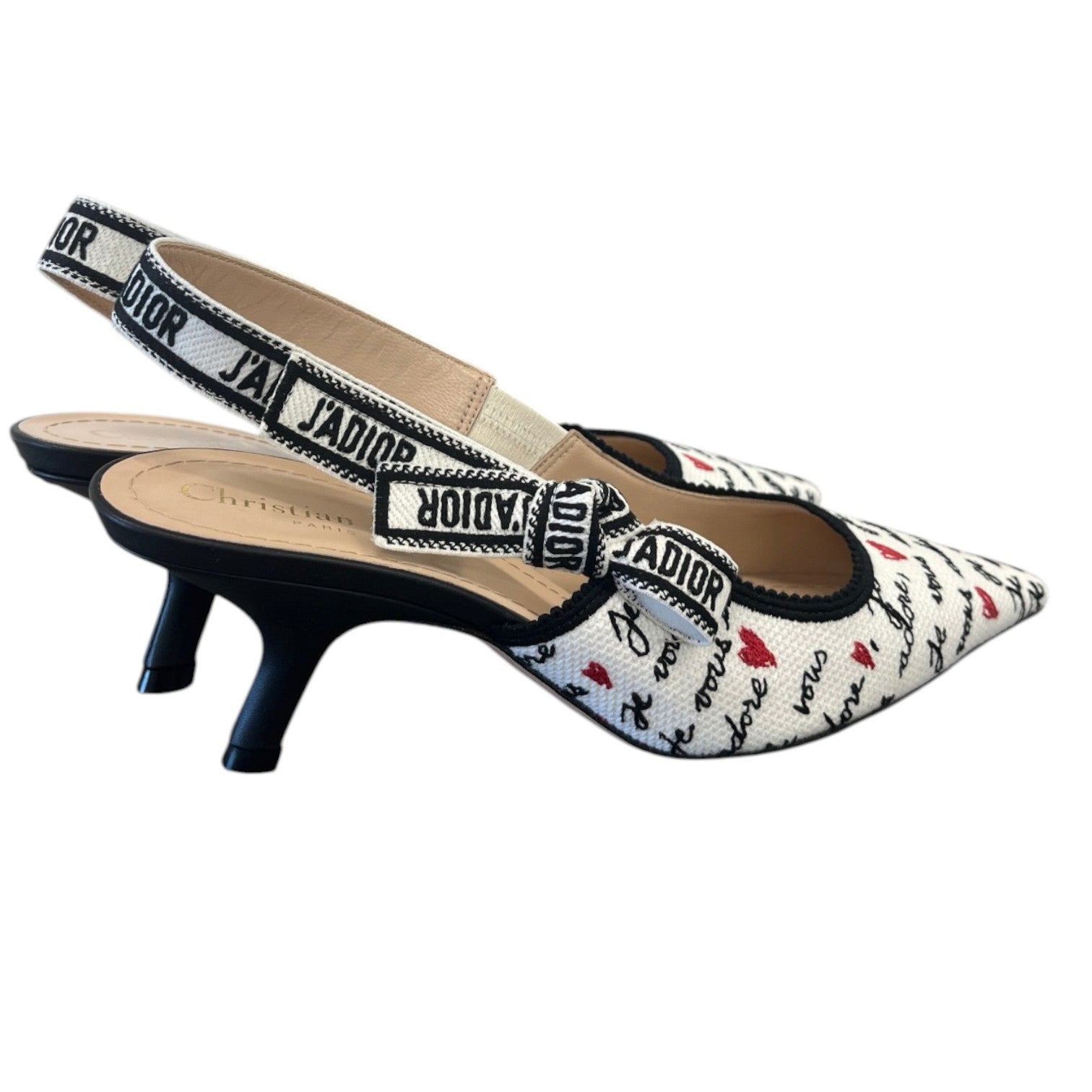 Women's Dioramour J'Adior Slingback Pump Heels Black Size EU 38.5 / UK 5.5 - Photo 8