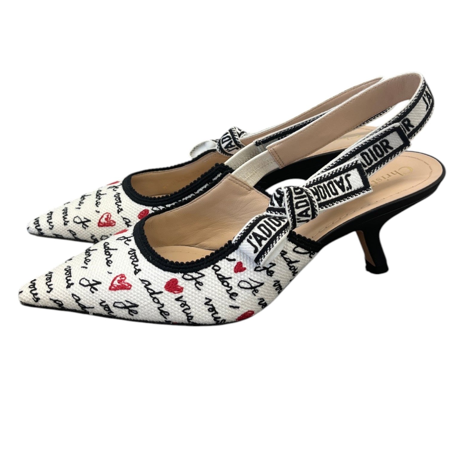 Women's Dioramour J'Adior Slingback Pump Heels Black Size EU 38.5 / UK 5.5 - Photo 9