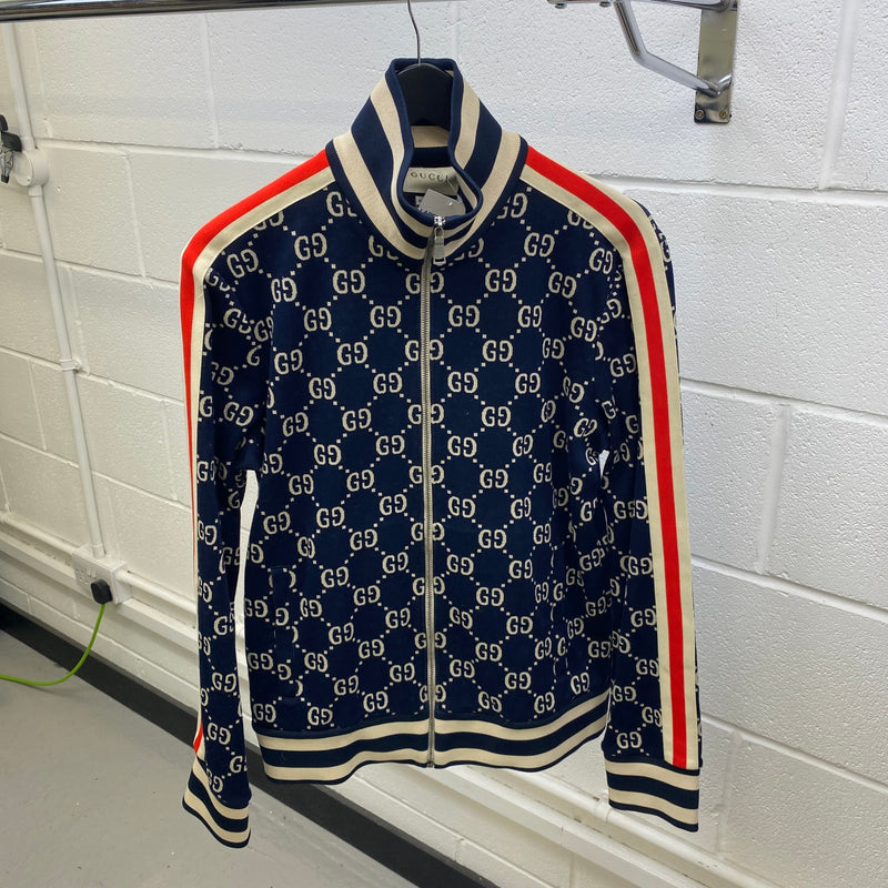Men's GG Supreme Web Track Jacket Navy Size L
