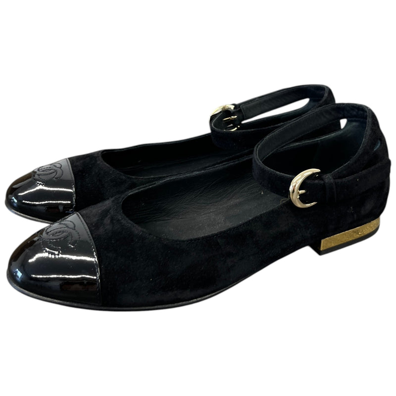 Women's Cc Logo Cap Toe Mules Black Size EU 38 / UK 5