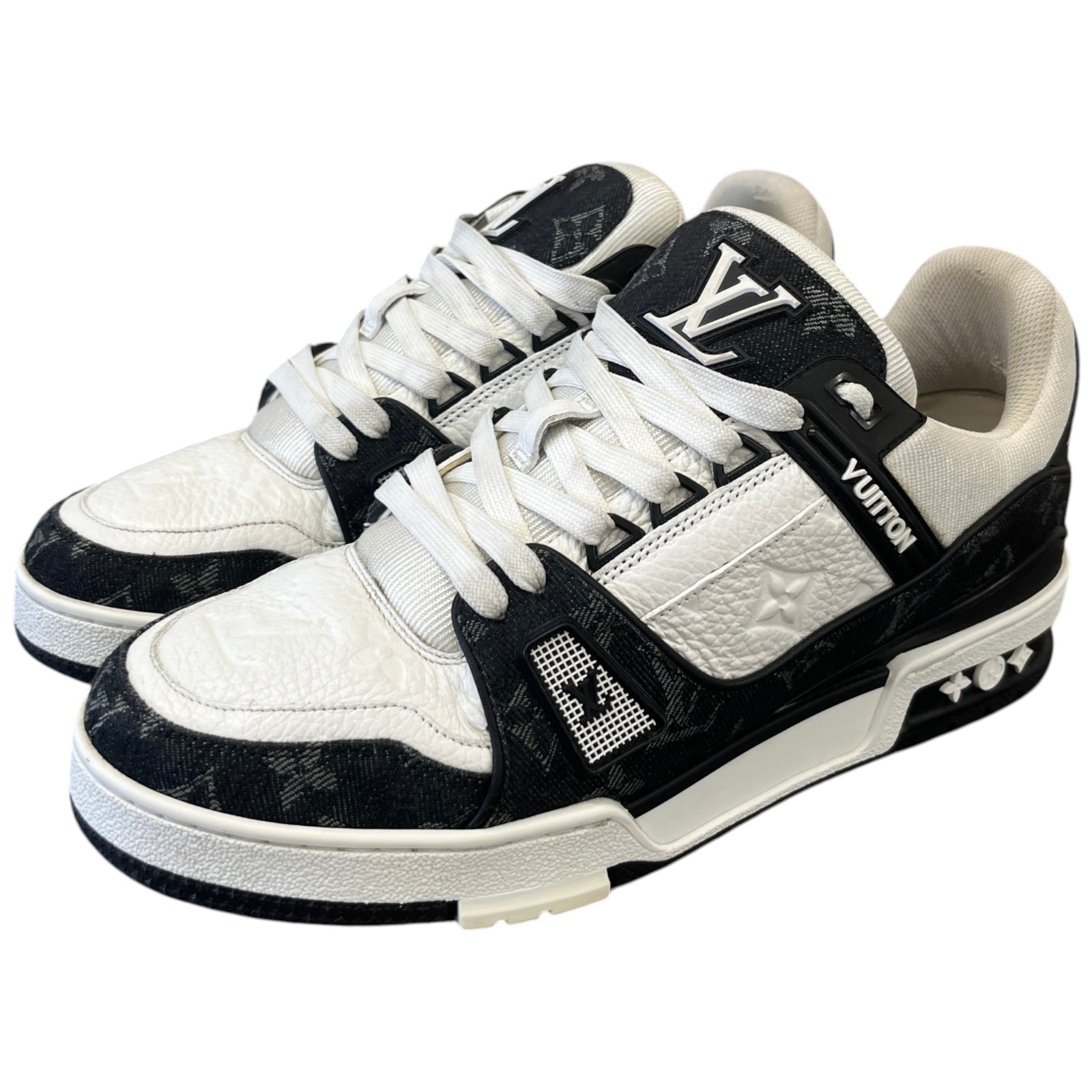 Men's LV Low Trainers Black Size UK 6.5 / EU 40.5 - Photo 9
