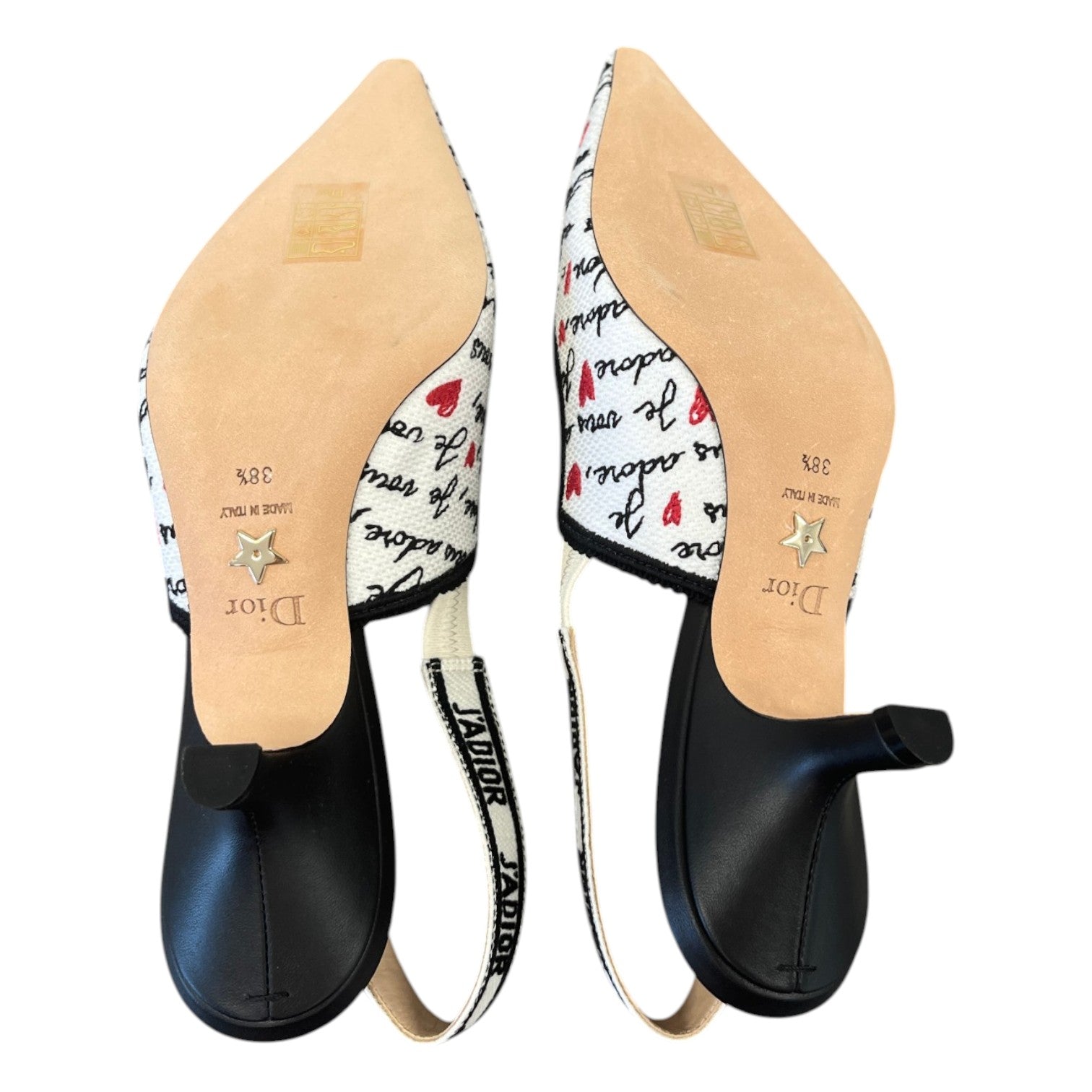 Women's Dioramour J'Adior Slingback Pump Heels Black Size EU 38.5 / UK 5.5 - Photo 10