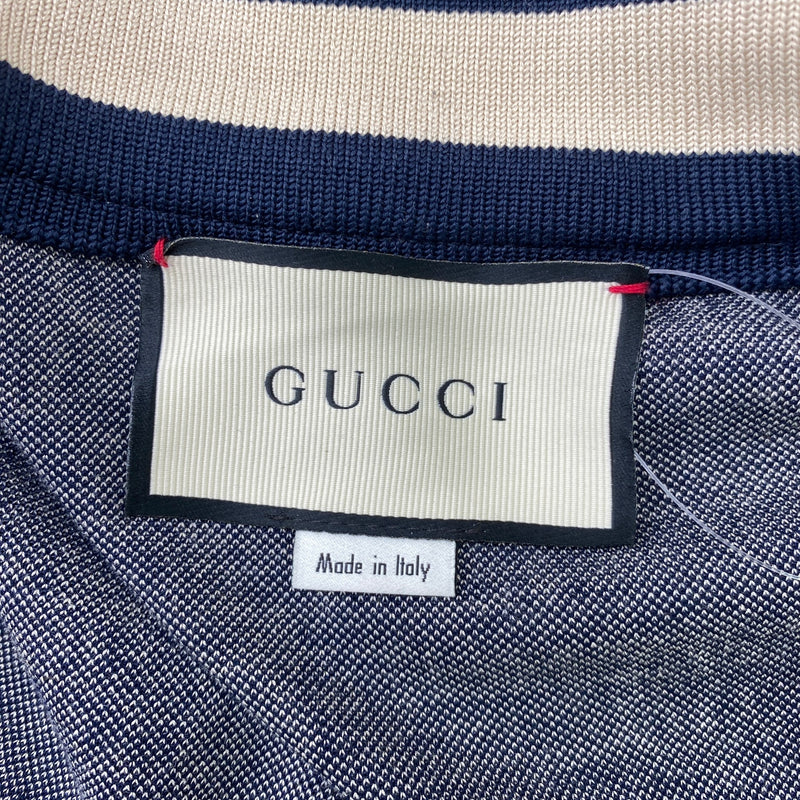 Men's GG Supreme Web Track Jacket Navy Size L