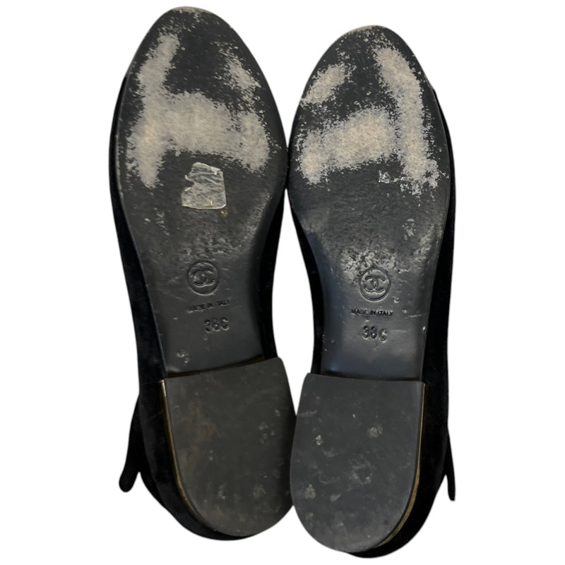 Women's Cc Logo Cap Toe Mules Black Size EU 38 / UK 5