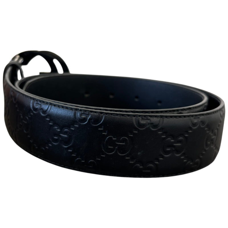 Men's Interlocking G Belt Black Size 36"